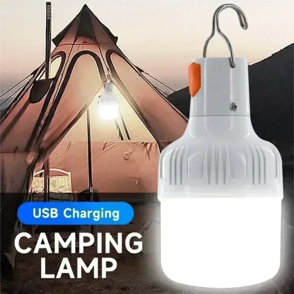 60W Emergency Outdoor Camping Outdoor USB Rechargeable LED Light Bulb