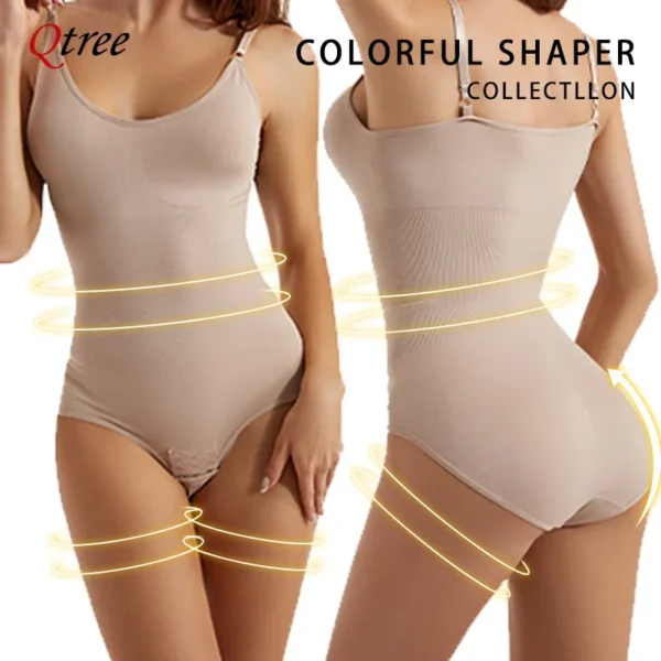 Plus Size Bodysuit Shapewear Women's Tummy Control Shaping One-piece Underwear - Image 5