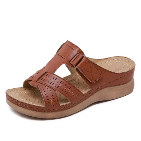 Summer Women Sandals Wedge Open Toe Sandals Vintage - Image 3