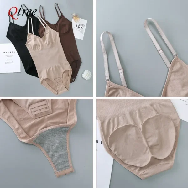 Plus Size Bodysuit Shapewear Women's Tummy Control Shaping One-piece Underwear - Image 6