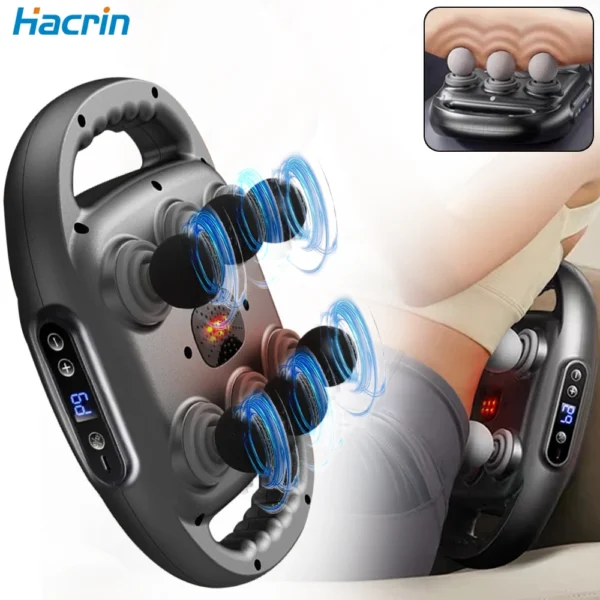 Fascia Gun 6 Heads Massage Gun Muscle Relaxation Electric Massager