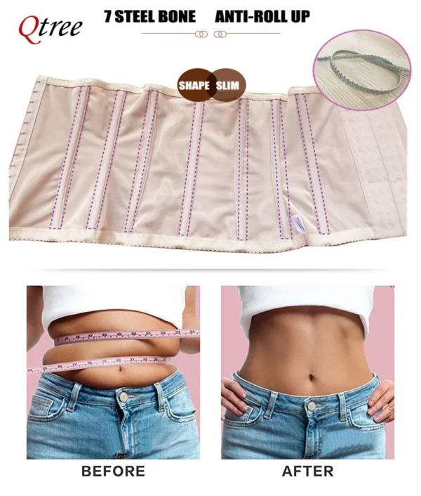 Slimming Waist Trainer Belt Shapewear Women Belly Cincher Body Shaper - Image 6
