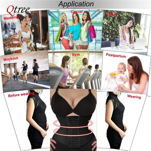 Slimming Waist Trainer Belt Shapewear Women Belly Cincher Body Shaper - Image 5