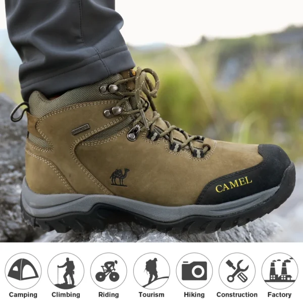 Waterproof Hiking Shoes Men and Women Outdoor Anti-Slip Climbing Trekking Shoes - Image 5