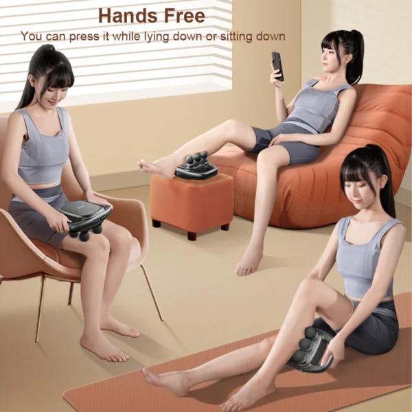 Fascia Gun 6 Heads Massage Gun Muscle Relaxation Electric Massager - Image 6
