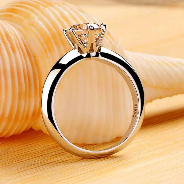 Never Fade 18K White Gold Ring Wedding Band