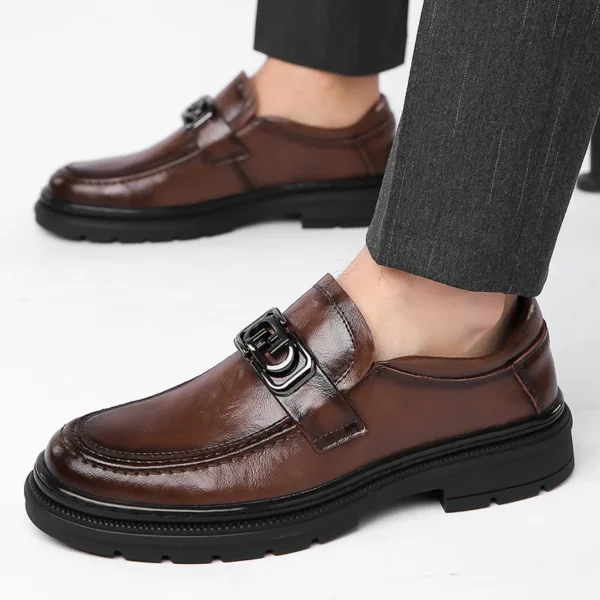 Leather Men Casual Loafers Moccasins Slip on Driving Shoes