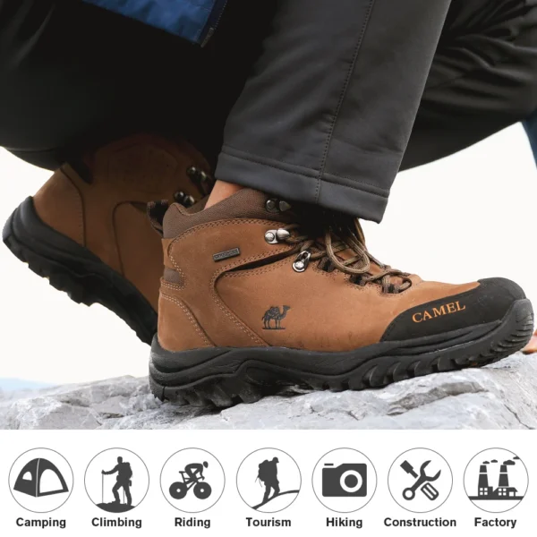 Waterproof Hiking Shoes Men and Women Outdoor Anti-Slip Climbing Trekking Shoes - Image 6