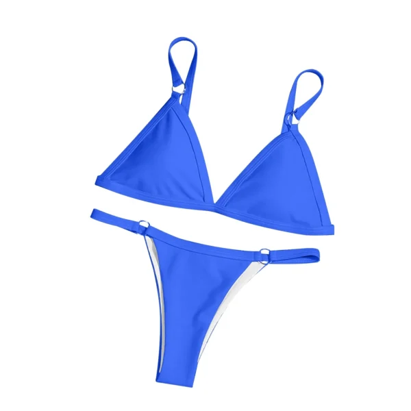Women's Solid Color Sexy Lingerie Hollow One-piece Halter Underwear